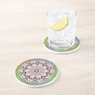 African Whirl Art Print Coaster