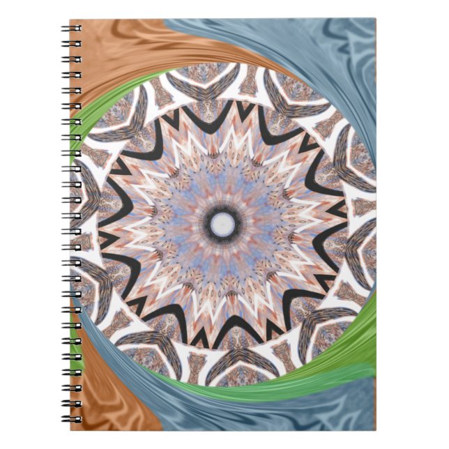 African Whirl Art Print Notebook (Front)