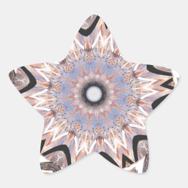 African Whirl Art Print Star Sticker (Front)