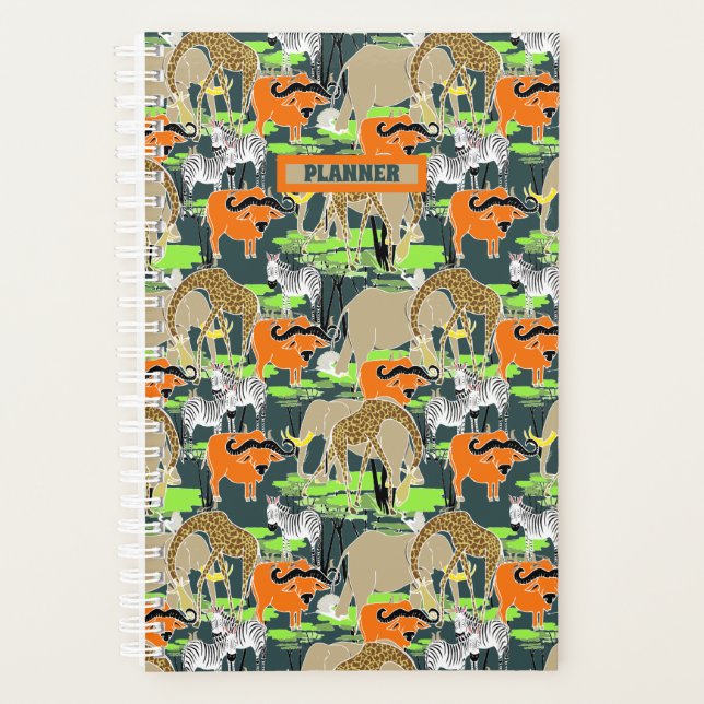 African Wild Animals Planner (Front)