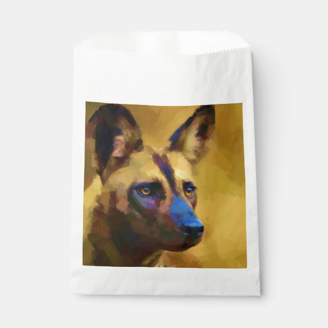 African Wild Dog Favour Bags (Front)