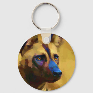African Wild Dog Key Ring