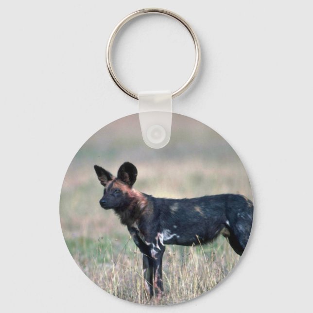 African Wild Dog Key Ring (Front)