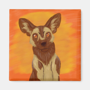 African Wild Dog Magnet