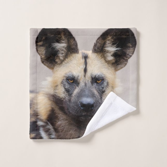 African Wild Dog (Painted Dog) Wash Cloth (Wash Cloth)