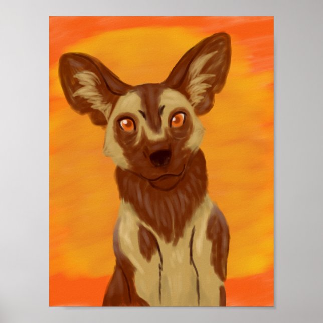 African Wild Dog Poster (Front)
