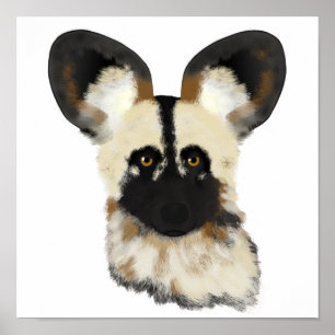 African Wild Dog Poster