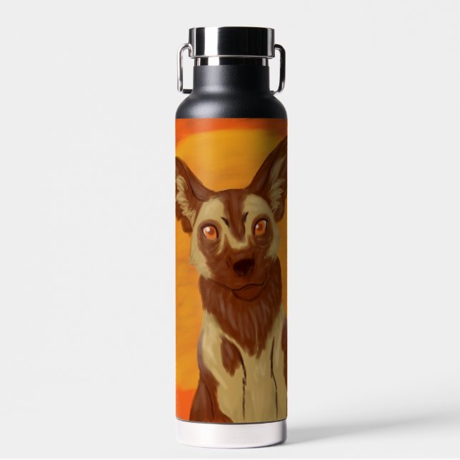 African Wild Dog Water Bottle (Front)