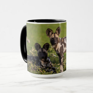 African Wild Dogs in Tanzania Mug