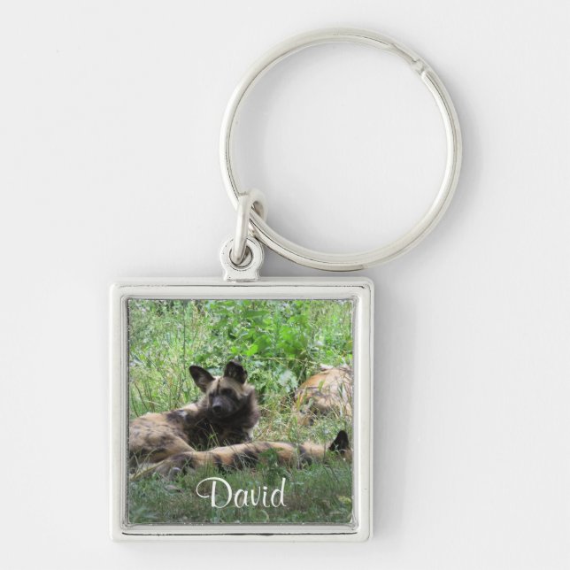 African WIld Dogs Keychain (Front)
