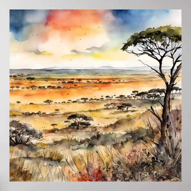 African Wilderness Unveiled Poster (Front)