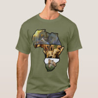 African Wildlife Continent Elephant,Giraffe,Lion