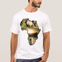 African Wildlife Continent Hyena, Rhino,Giraffe