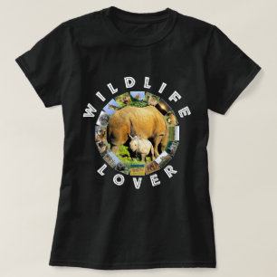 African Wildlife Lover Rhino Calf T-Shirt