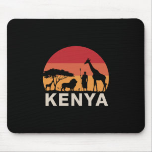 African Wildlife Vacation Kenyan Culture Lover Fun Mouse Mat