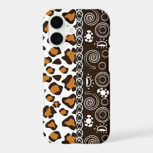 African with cheetah skin pattern