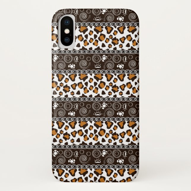 African with cheetah skin pattern Case-Mate iPhone case (Back)