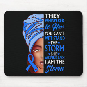 African Woman Afro I Am The Storm Ataxia Awareness Mouse Mat