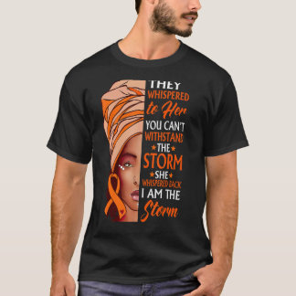 African Woman Afro I Am The Storm COPD Awareness   T-Shirt