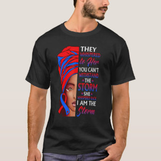 African Woman Afro I Am The Storm Peripheral Arter T-Shirt