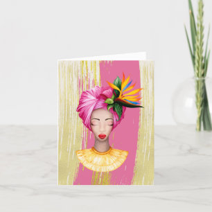 African Woman All Occasion Note card