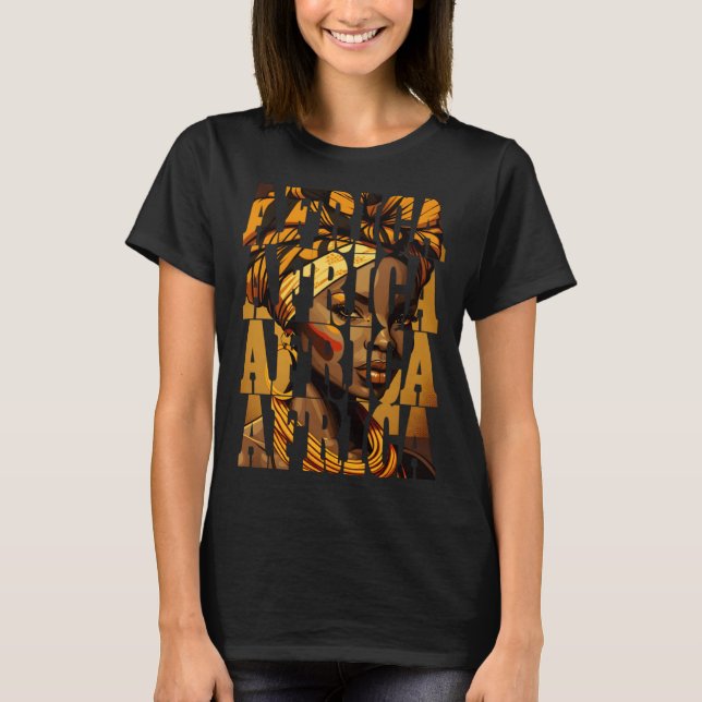 African woman Black History Month Africa  1 T-Shirt (Front)
