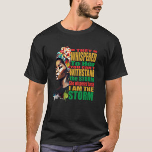 African Woman Black History Month Powerful Quotes T-Shirt