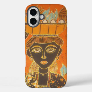 African Woman Carrying Basket Art Print iPhone 16 Plus Case