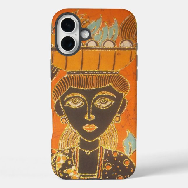 African Woman Carrying Basket Art Print Case-Mate iPhone Case (Back)