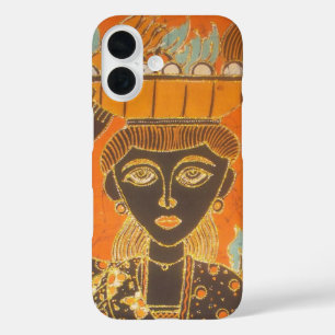 African Woman Carrying Basket Art Print  iPhone 16 Case