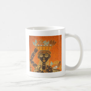 African Woman Carrying Basket Art Print Coffee Mug