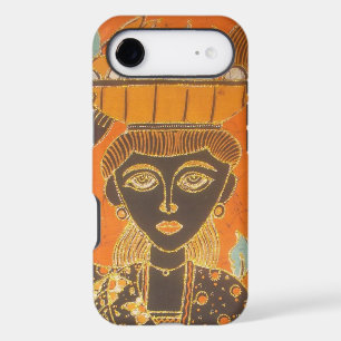 African Woman Carrying Basket Art Print   Cultural