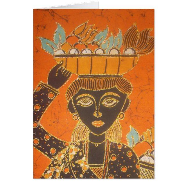 African Woman Carrying Basket  Customise  Art  (Front)