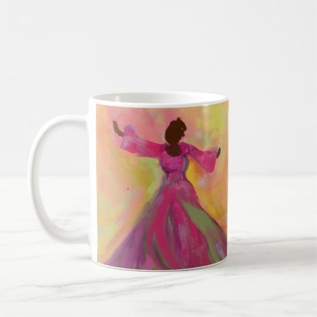 African Woman Dancing Women's  Coffee Mug (Left)