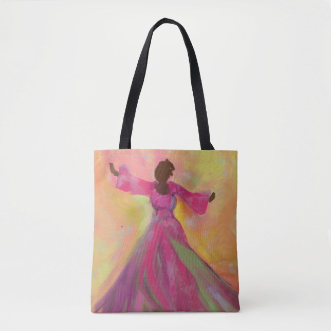 African Woman Dancing Women's Tote (Front)