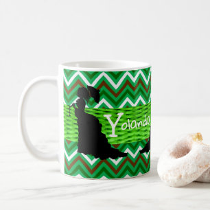 African Woman Green Mug
