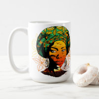 African Woman Portrait with Sunset