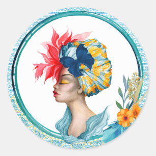 African Woman Sticker