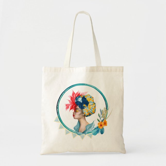 African Woman Tote Bag (Front)