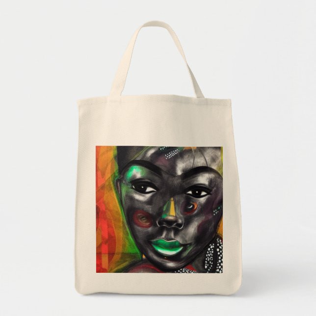 African Woman Tote Bag (Front)