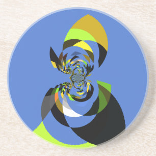 African Woman Vector Design Art Print Coaster