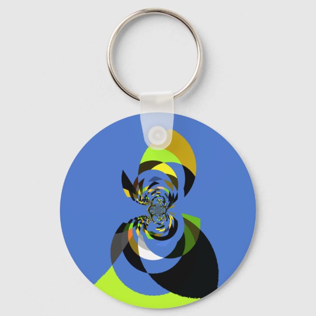 African Woman Vector Design Art Print Key Ring (Front)