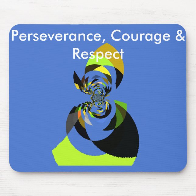 African Woman Vector Design Art Print Mouse Mat (Front)