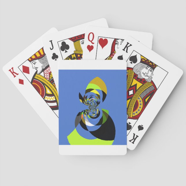 African Woman Vector Design Art Print Playing Cards (Back)