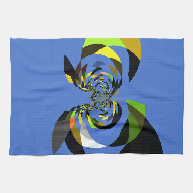 African Woman Vector Design Art Print Tea Towel (Horizontal)