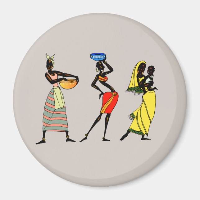 African Women Background  Magnet (Front)
