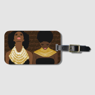 African Women Luggage Tag