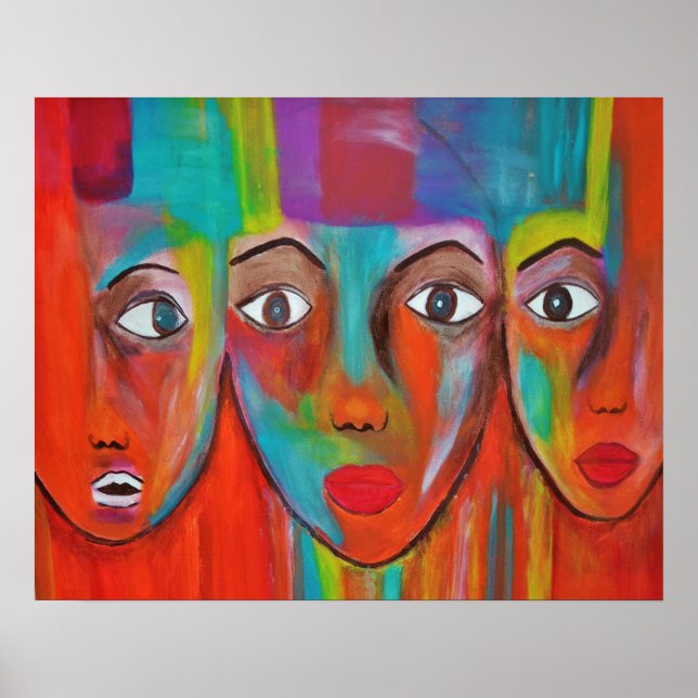 African Women Oil Painting Poster (Front)