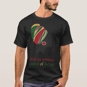 African Women Symbol Of Beauty Sticker  T-Shirt