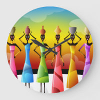 African Women with Pottery on their heads